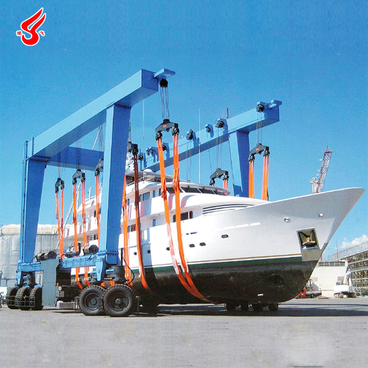 250T Marine Travel Lift Table Boat Lifting Crane