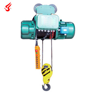 Small 500kg motor lifting electric portable wire rope hoist crane