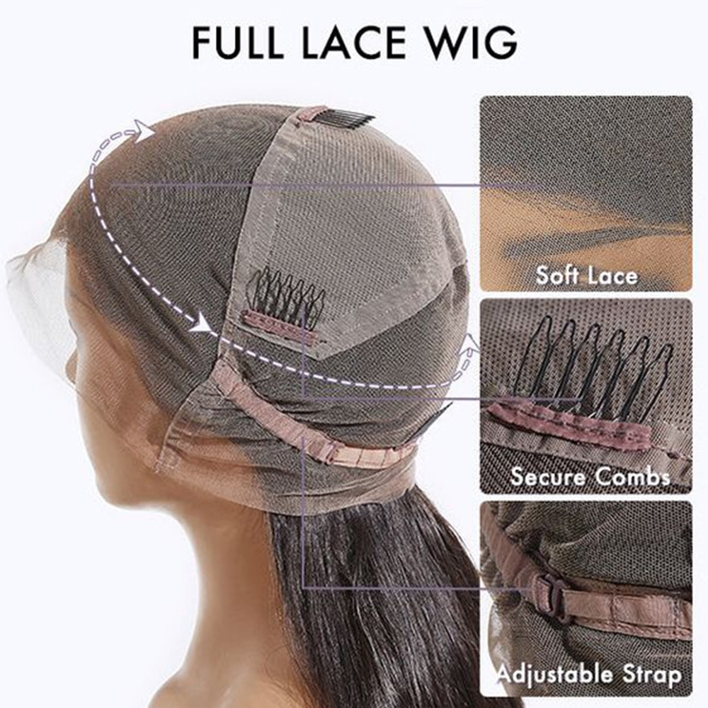 Brazilian Glueless Full HD Lace Straight Transparent Lace Front Wigs Natural Black Human Hair Braided Wigs For Black Women