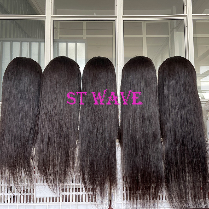 Wholesale 30 32 34 36 38 40 Inch HD Transparent Lace Front Wig Human Hair, Cuticle Aligned 13x4 Long Straight Lace Front Wigs