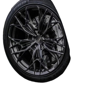 Custom 6061T6 alloy forged wheels 19 20 21 22 inch alloy rims matte black 5x112 forged wheels car wheels forged