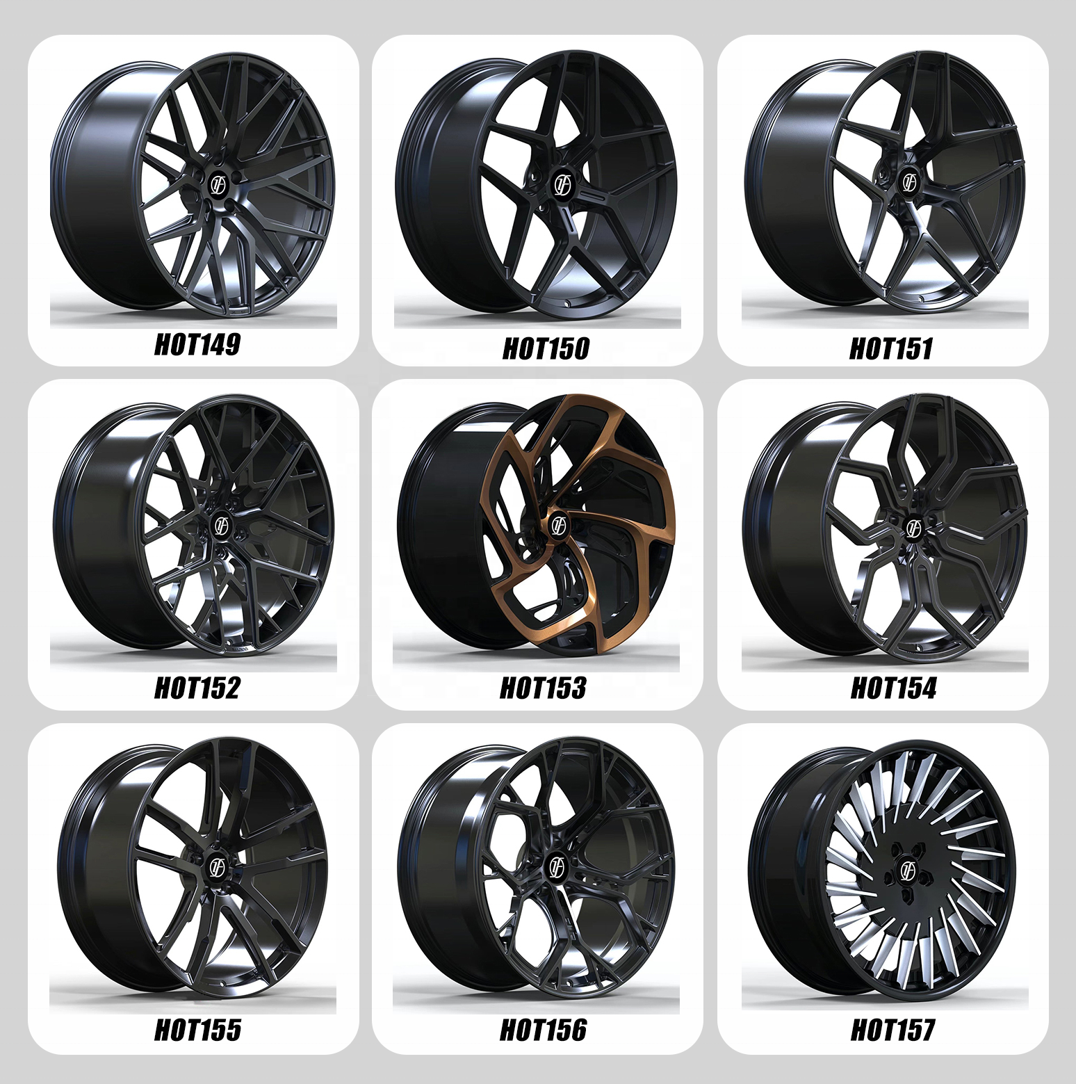 Yufei forged wheel 5x112 5x114.3 5x120 5x108 modified alloy wheels 19 20 21 22 23 24 26 inch for various models rims