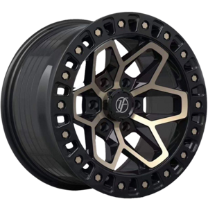 Yufei  offroad wheels 17 inch 6x139.7 Matte black blue offroad Wheel Alloy Rims  fit for Tank 500  Off-road modification