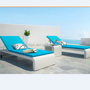 Rattan outside furniture pool outdoor lounge chair