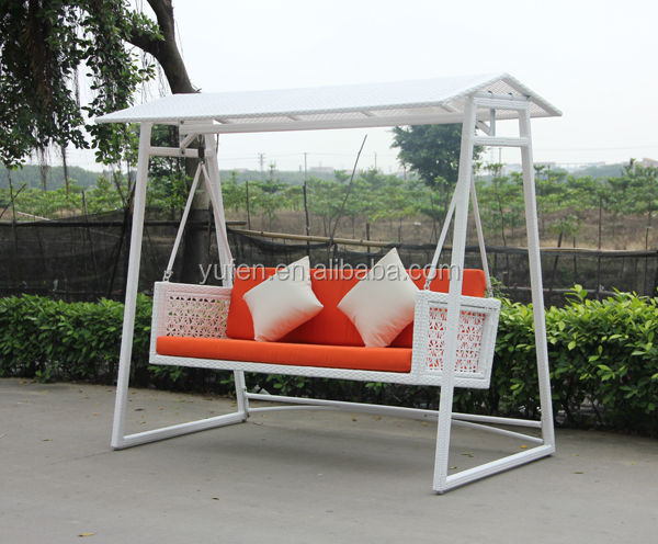 pe rattan outdoor gazebo swing chair