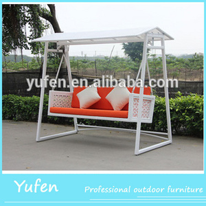 pe rattan outdoor gazebo swing chair