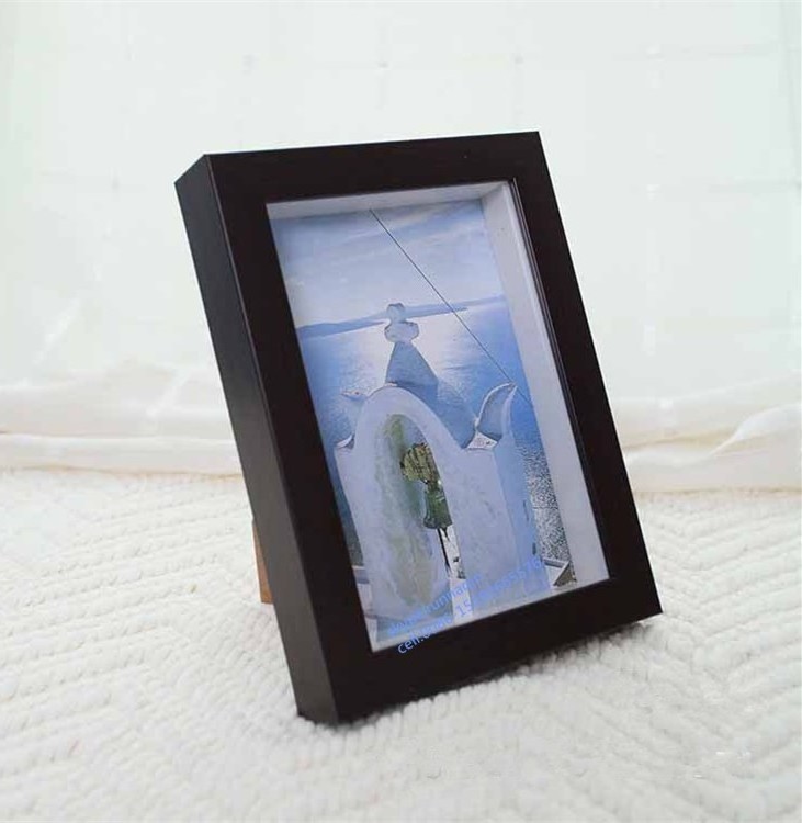 Cheap wholesale art decor 3D wooden shadow box frame  10x15 13x18 20x30 21x29.7 30x40cm wood photo frame