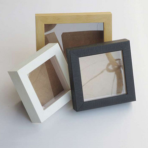 Wholesale shadow box frames with glass or plexiglass and deep box frame 6x6 6x8 8x8