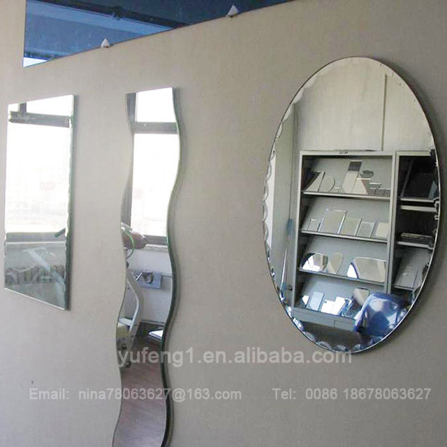 Wholesale decorative frameless mirrors decor wall and beveled wall mirror glass