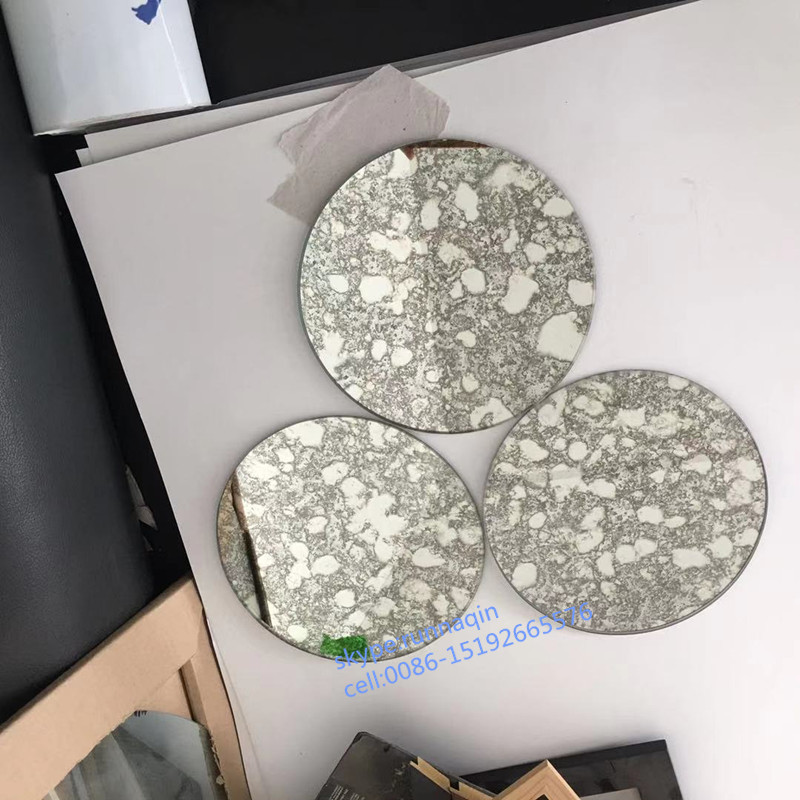 Wholesale home decor wall mirror  self- adhesive antique mirror tiles/ round mirror tiles 10x10 15x15 20x20 25x25 30x30cm