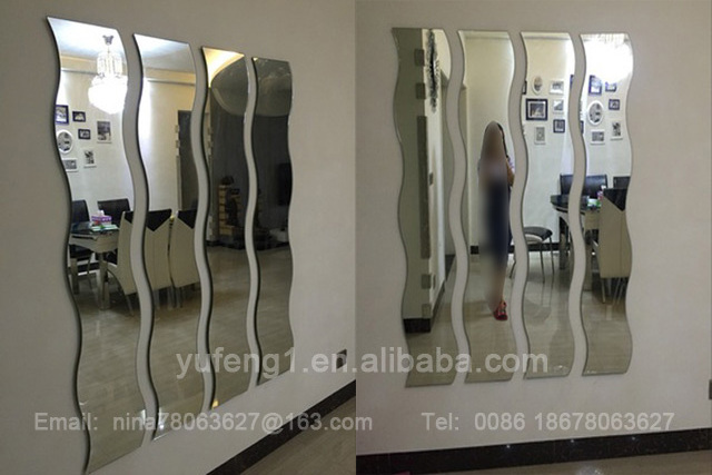 Wholesale decorative frameless mirrors decor wall and beveled wall mirror glass