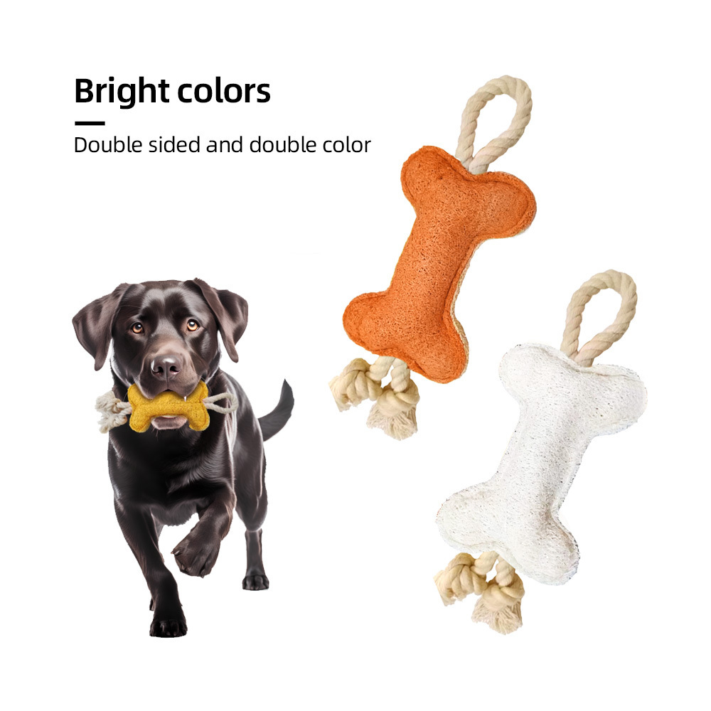 Wholesale Pet Shop Toys Cute Pet Toys Best Selling Loofah Sponge Cheap Teeth Cleaning Dog Chew Pet Cat Toy