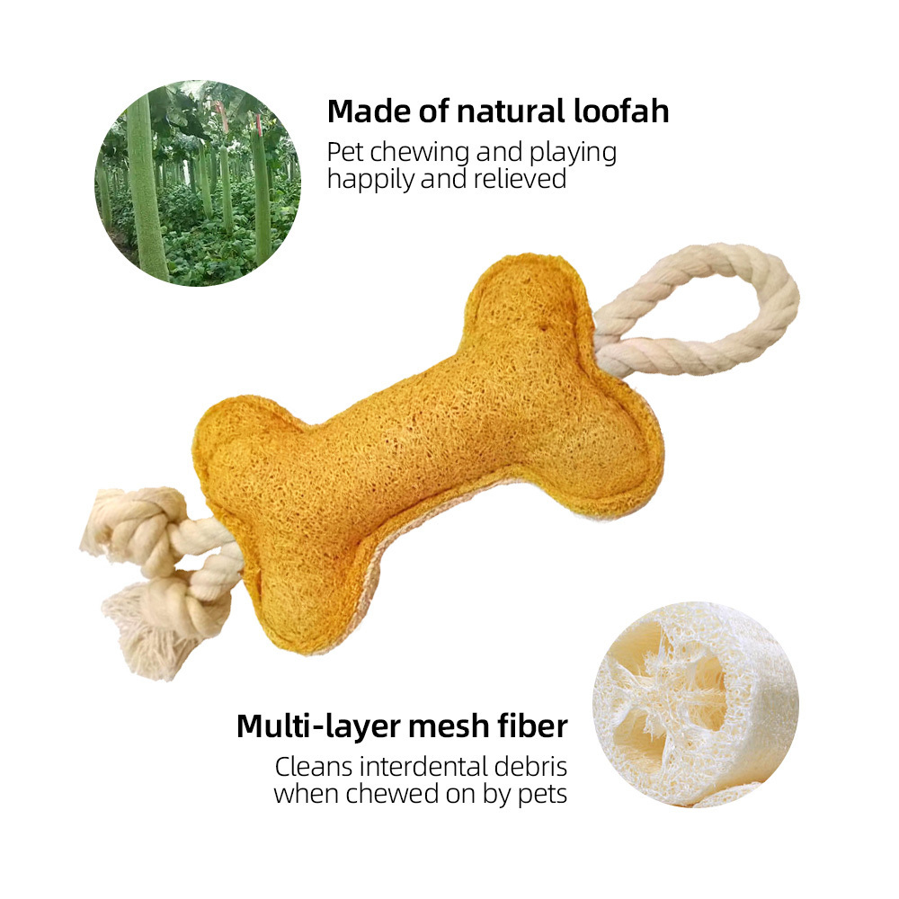 Wholesale Pet Shop Toys Cute Pet Toys Best Selling Loofah Sponge Cheap Teeth Cleaning Dog Chew Pet Cat Toy