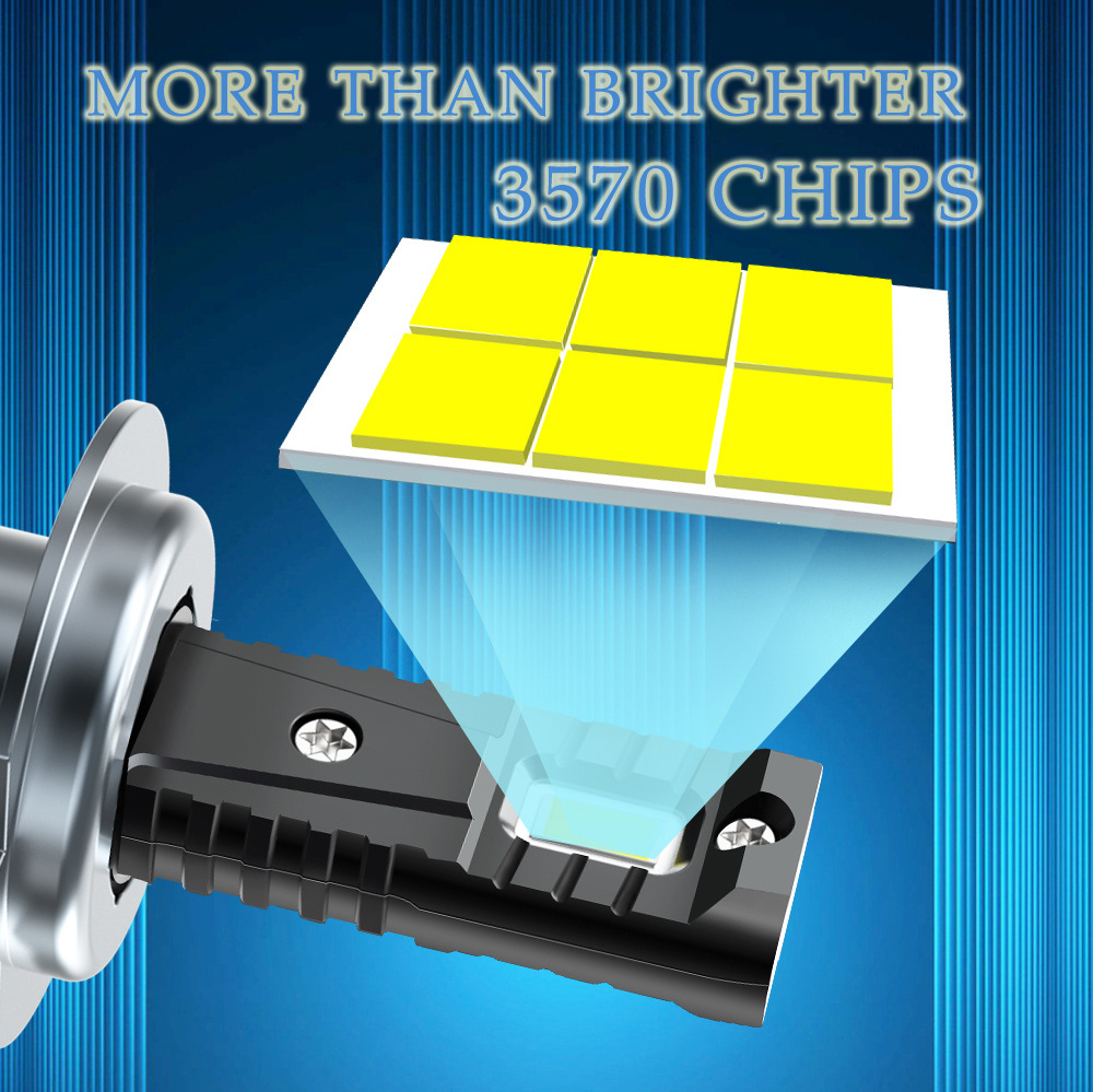 Y7C Auto Parts Led CSP 3570 Chip 180W Led Head Light Fan built-in H1 H3 H7 H11 880 9005 9006 9007 24000lm Led Headlight Bulb H4