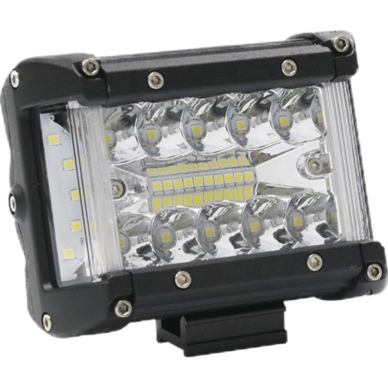 LED Pods barra de luz 4 pulgadas 120 vatios 12800 lumenes conduction niebla fuera de carretera luces triple fila impermeable