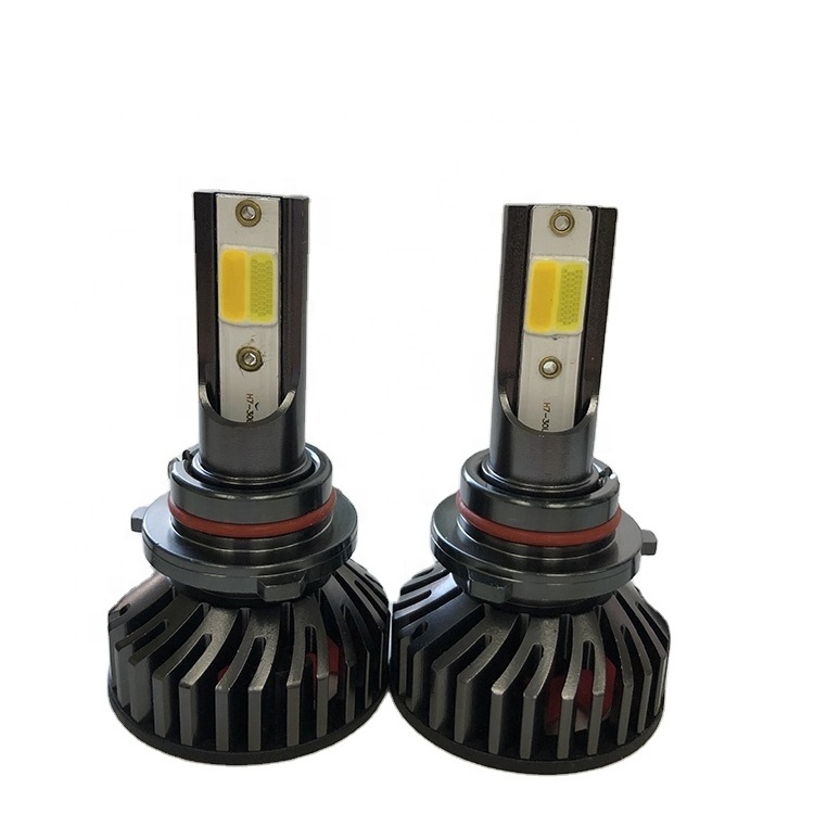 Vehicles accessories led headlight 9006 9005 H1 H3 H7 LED headlight 50w 6000lm COB chipset dual-color auto LED headlight bulbs