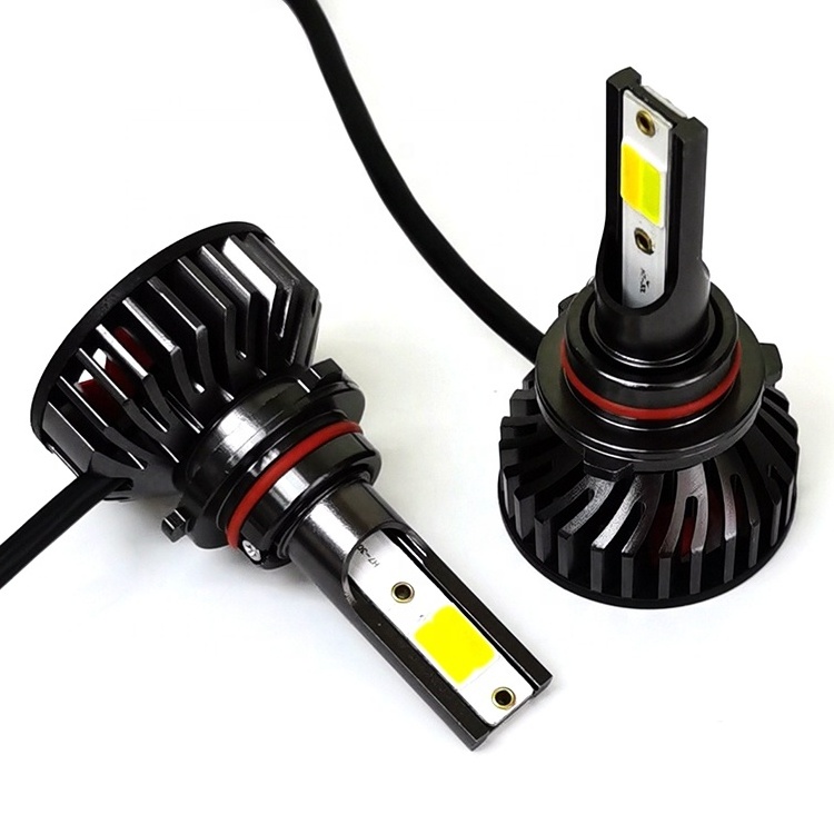 Dual Color Yellow White 50W COB Led Light 9006 9005 H3 H4 H7 H11 Fog Lights LED Headlights for Nissan Toyota Honda Kia Peugeot