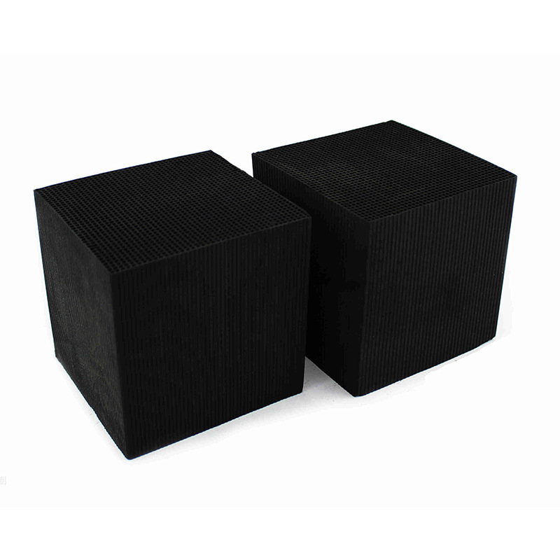 Odor Elimination Cube Shape Honeycomb Activated Carbon For H2S Removal