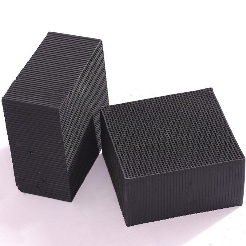 Odor Elimination Cube Shape Honeycomb Activated Carbon For H2S Removal