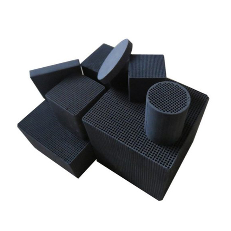 Odor Elimination Cube Shape Honeycomb Activated Carbon For H2S Removal