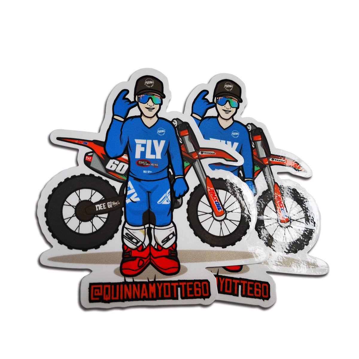 Mix Designs Acceptable High quality waterproof custom vinyl logo PVC adhesive cartoon die cut stickers