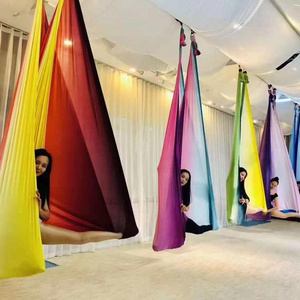 Professional Aerial Yoga Hammock gradient color yoga hammock swing