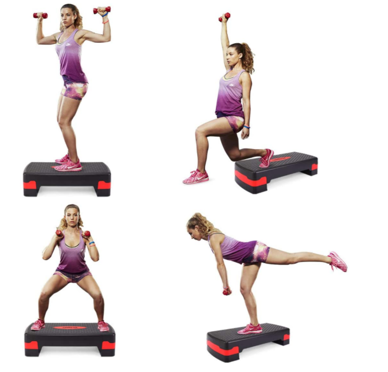 Factory Price Fitness Equipment Steppers 3 Levels Adjustable Aerobic Step Gym Platform Exercise Board Aerobic Stepper