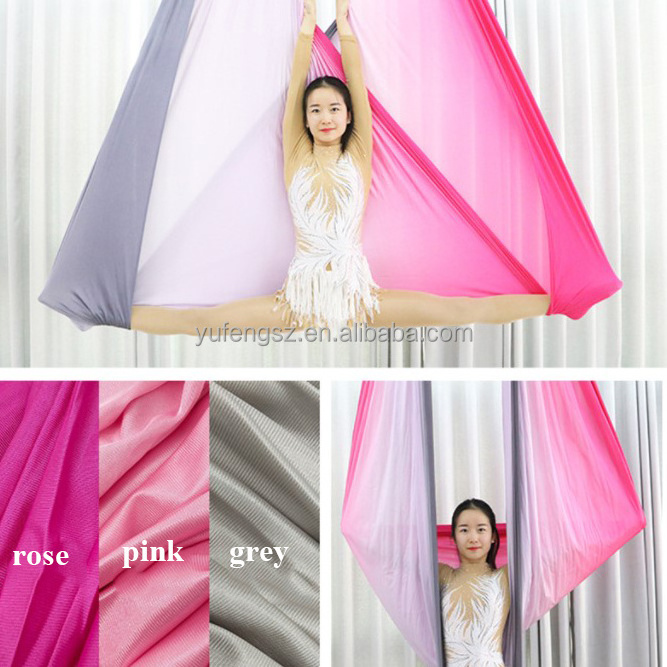 Professional Aerial Yoga Hammock gradient color yoga hammock swing