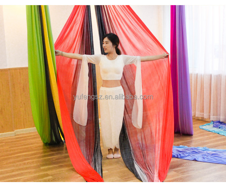 Professional Aerial Yoga Hammock gradient color yoga hammock swing