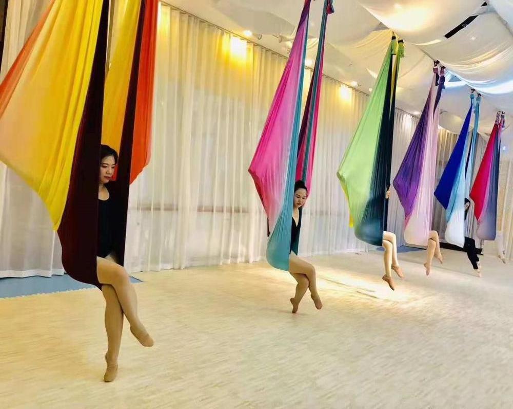 Professional Aerial Yoga Hammock gradient color yoga hammock swing