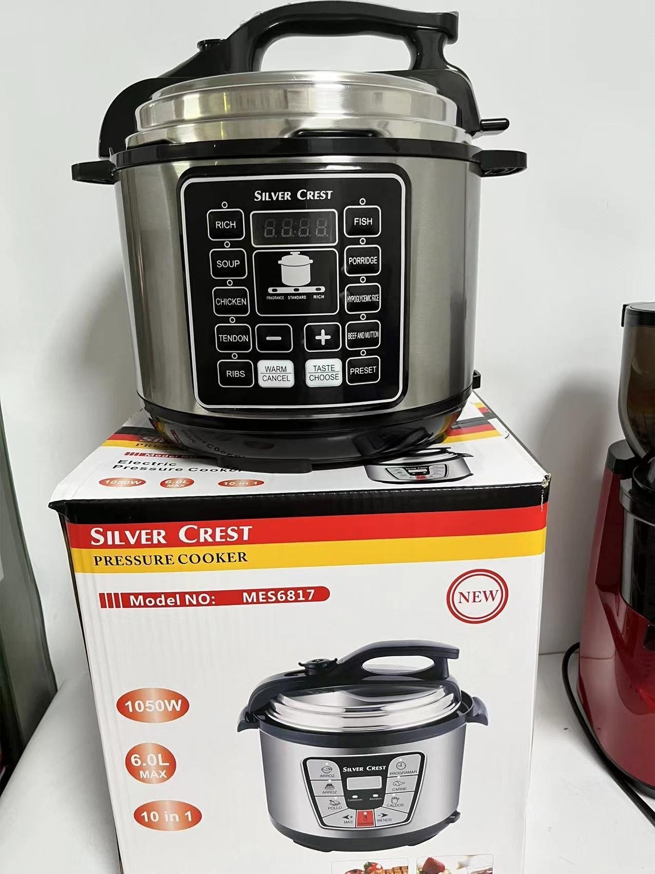 5L 6L Silver crest  instant cooker pot duo 7-in-1 stainless steel electric pressure cooker silver crest rice cooker