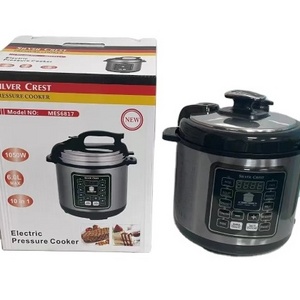 High Quality Stainless Steel Multi 6L Capacity Silver crest Pressure Pot Cooker Commercial Or Household Electric Pressure Cooker