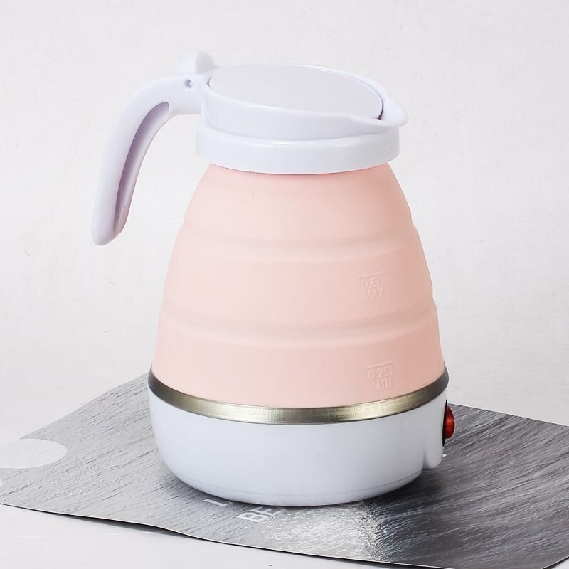 Factory Direct Sale 0.6L Travel Folding Food Grade Silicone Portable folding Household Retractable Small Electric jug Kettle