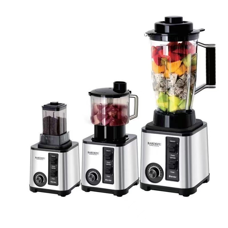 Stainless Steel Portable Electric Juicer Blender 3 in 1 Cups Fruit Extractor silver crest Smoothie Blender meat grinder