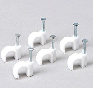 OEM wholesale factory produce Electric white plastic circle cable clip Available