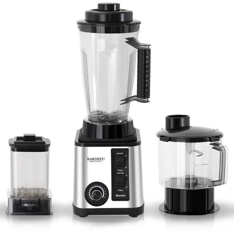 Stainless Steel Portable Electric Juicer Blender 3 in 1 Cups Fruit Extractor silver crest Smoothie Blender meat grinder