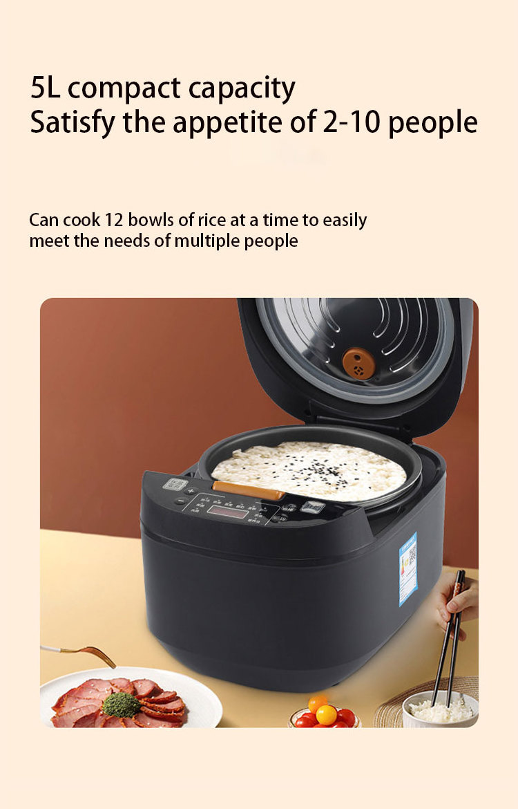 5l Silver Crest Automatic Electric Rice Cookers 5L Electric Cooker Intelligent Big Multi Rice Cookers 12In1