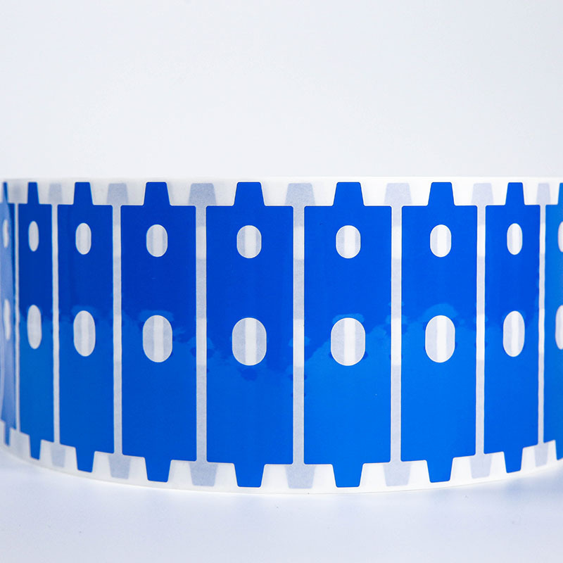 Custom Die-cut Sticky PET Tape Silicone Blue Industry Adhesive Product PET Film Silicone Abs Adhesive Double Sided Cutting Tape