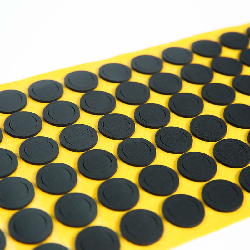 Free Sample Die Cutting 3 m Self Adhesive Silicone Rubber Feet Pad Customized Anti-slip Adhes Pad