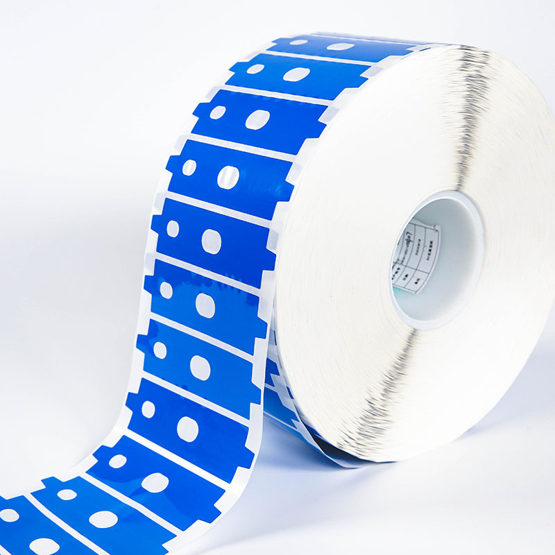 Custom Die-cut Sticky PET Tape Silicone Blue Industry Adhesive Product PET Film Silicone Abs Adhesive Double Sided Cutting Tape