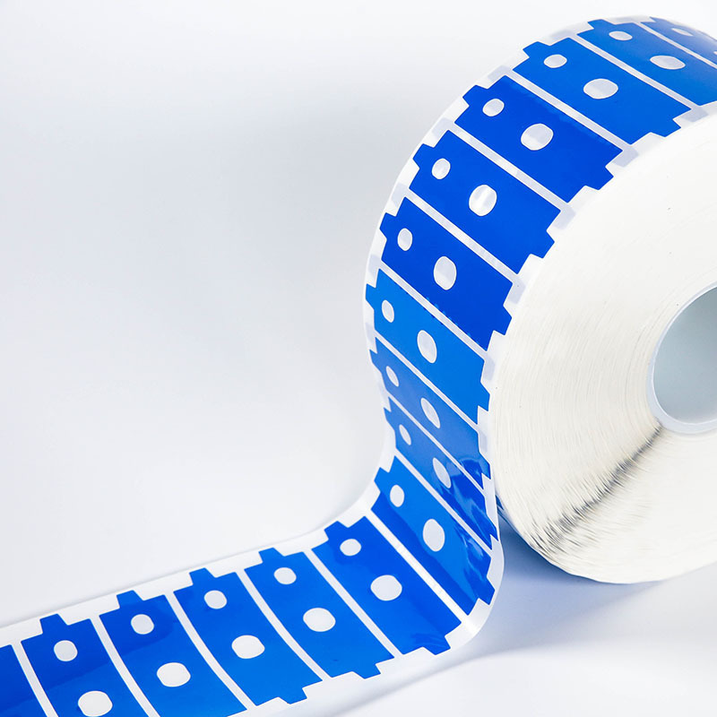 Custom Die-cut Sticky PET Tape Silicone Blue Industry Adhesive Product PET Film Silicone Abs Adhesive Double Sided Cutting Tape