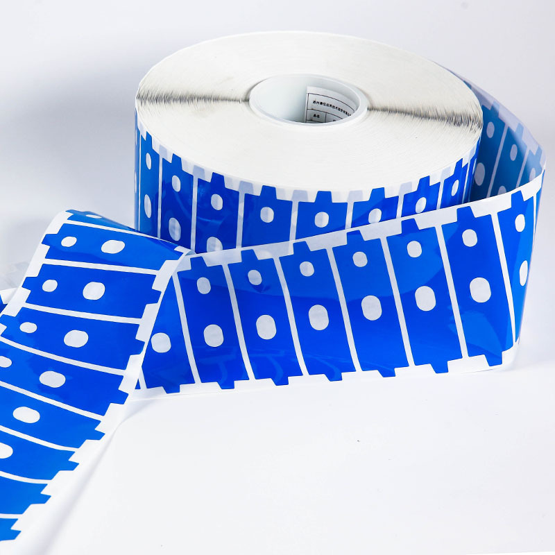 Custom Die-cut Sticky PET Tape Silicone Blue Industry Adhesive Product PET Film Silicone Abs Adhesive Double Sided Cutting Tape