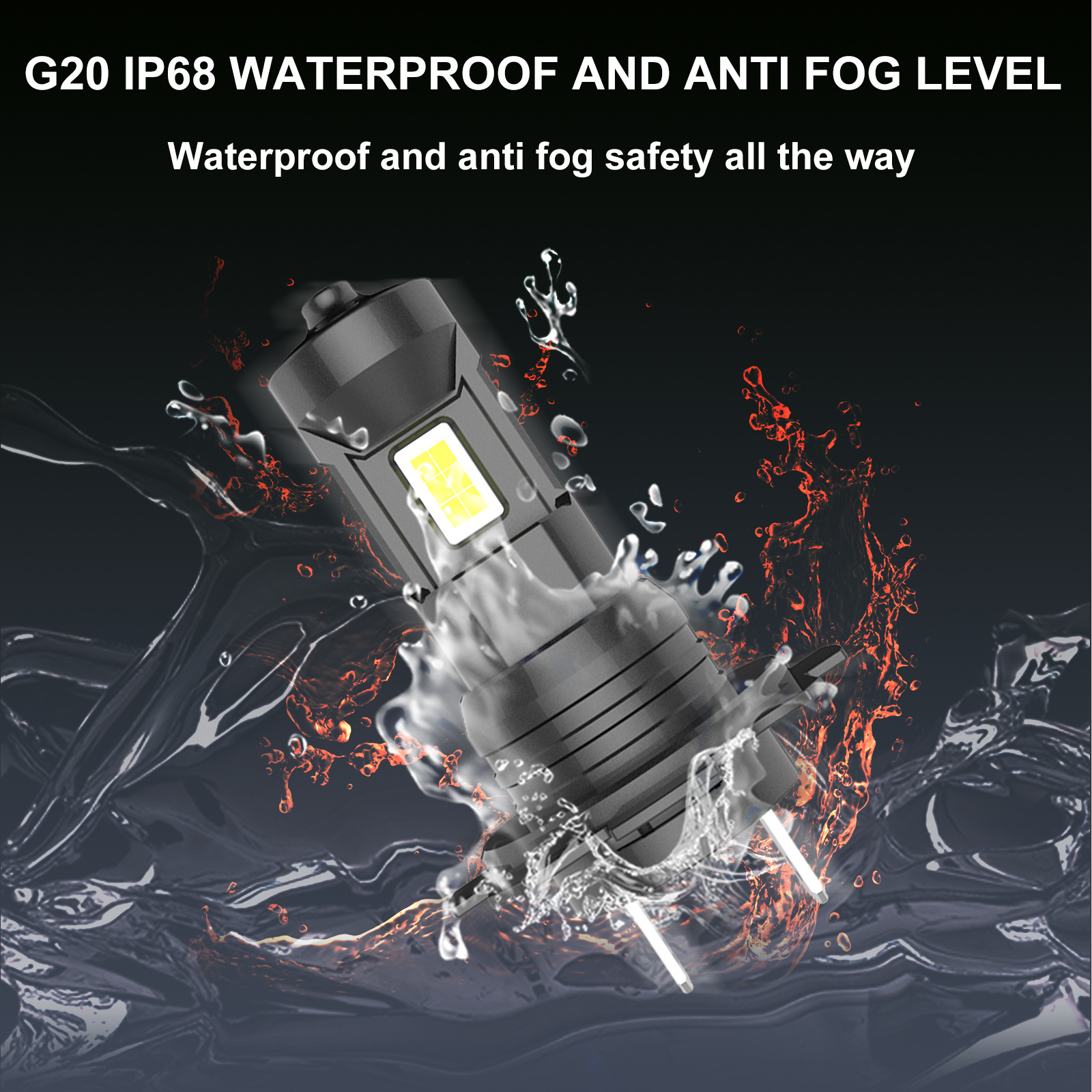 YUFING G20 mini size  1:1 Universal car h1 H7 Led head light bulb h11 12000lumen 60W 6500k h4 led headlight