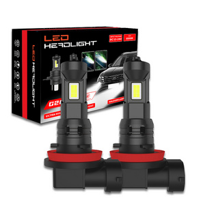 YUFING G20 mini size  1:1 Universal car h1 H7 Led head light bulb h11 12000lumen 60W 6500k h4 led headlight