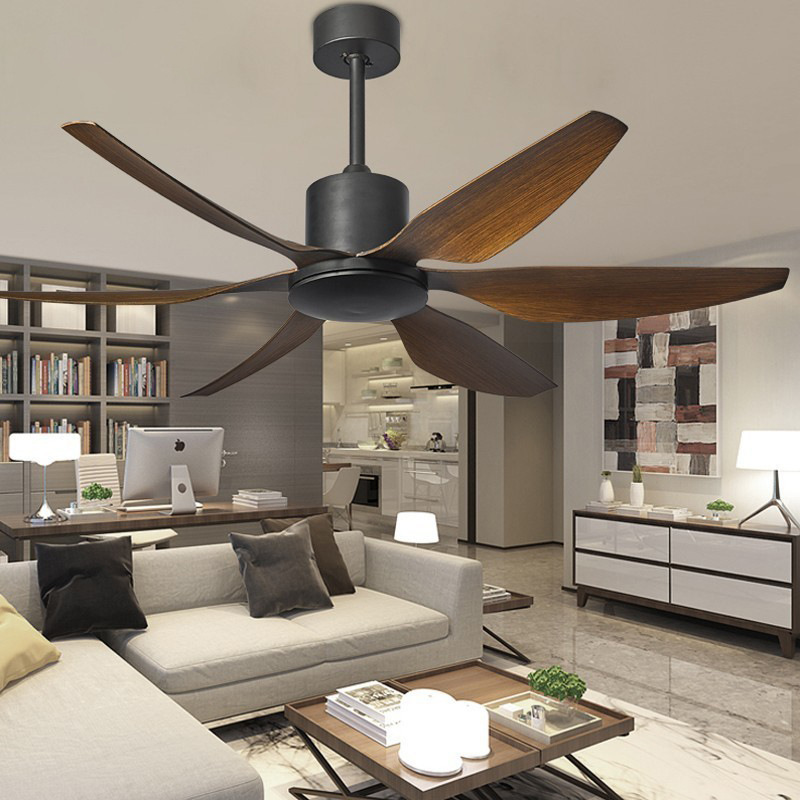 new  modern design Variable frequency 54/66 inch Industrial Ceiling Fans with Lights  6 Speed Silent Motor LED remote control