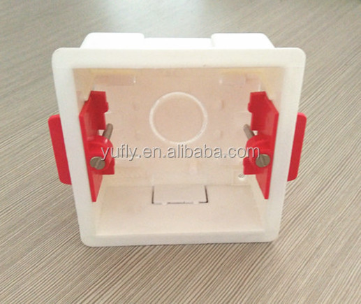 hot sale for wall for home british wall switch box 1gang 47mm dry lining switch bottom box lining box