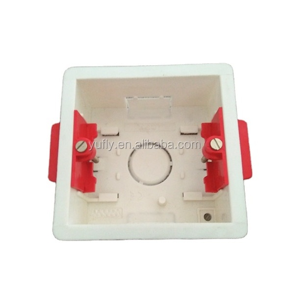 hot sale for wall for home british wall switch box 1gang 47mm dry lining switch bottom box lining box