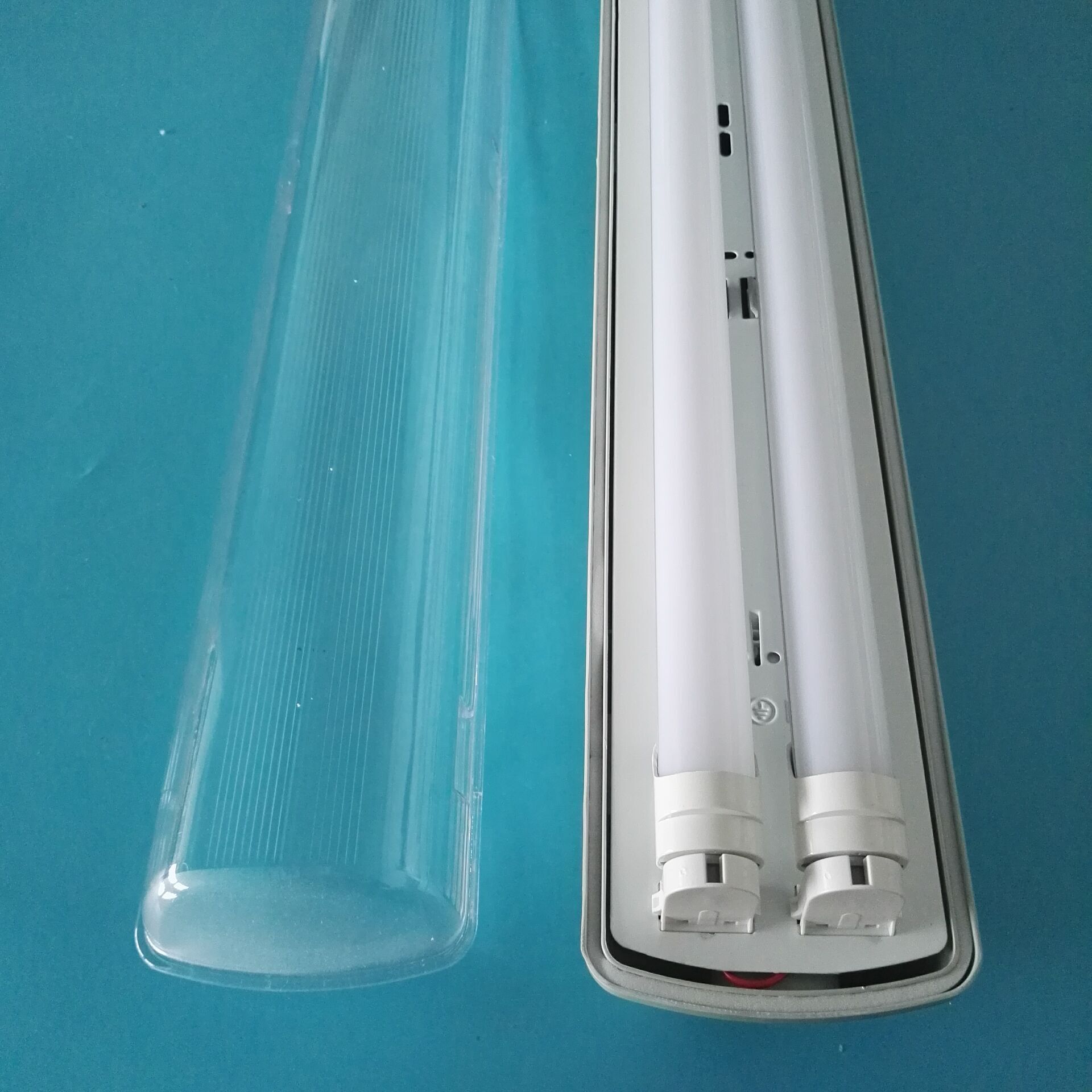 T8 Tube  2*18W 150CM ABS+PS ABS+PC waterproof vapor tight industrial workshop linear garage lighting led tri-proof light