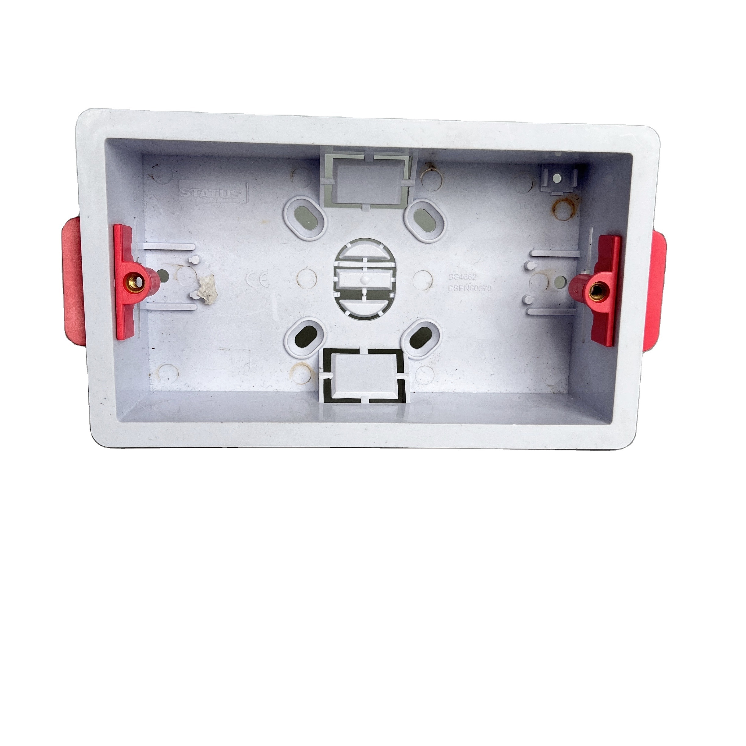 hot sale for british wall switch dry lining box 2gang 35mm switch bottom box Electrical Junction Boxes