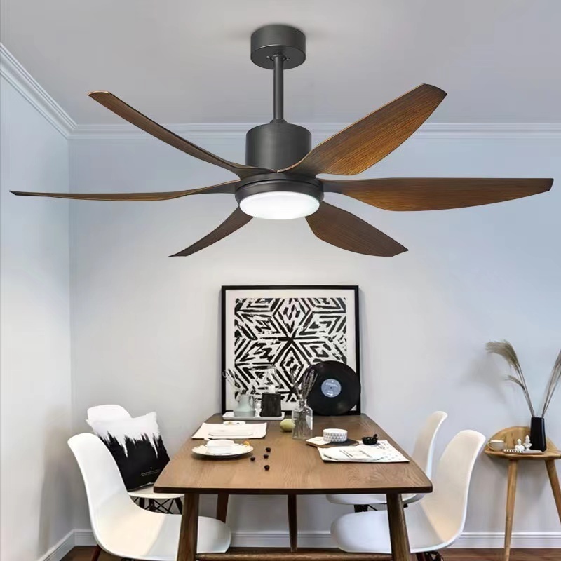 new  modern design Variable frequency 54/66 inch Industrial Ceiling Fans with Lights  6 Speed Silent Motor LED remote control